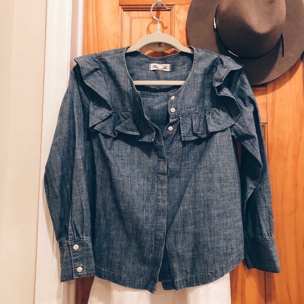 Madewell Denim Button Top